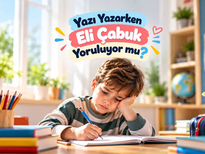 azı Yazarken Eli Çabuk Yorulan Çocuklar